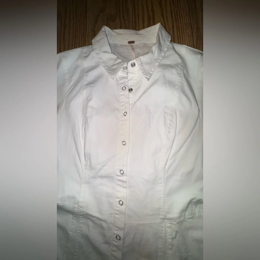 Free People White Tunic / Shirt Dress – Size M